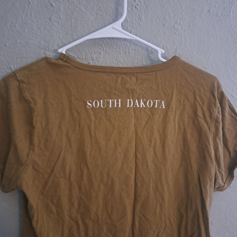 J. Crew Tan Short Sleeve Tee with National Park Graphic - Picture 3 of 4